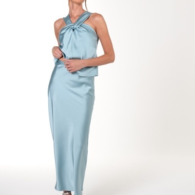 Saia comprida acetinada Ana Sousa