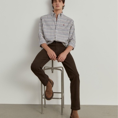 Camisa xadrez regular fit Lion of Porches