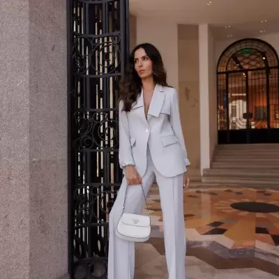 Blazer com gola de abas assimétricas Scripta