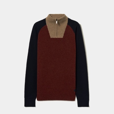 Camisola gola alta com fecho Lion of Porches