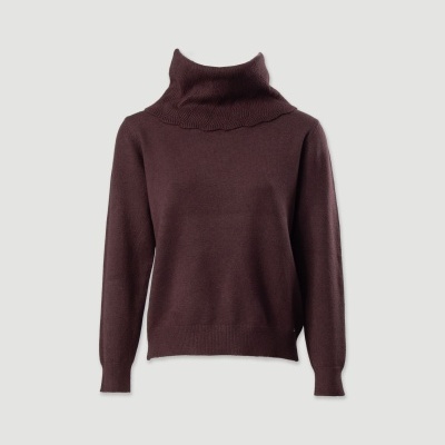 Camisola de malha com gola alta estruturada Ferrache