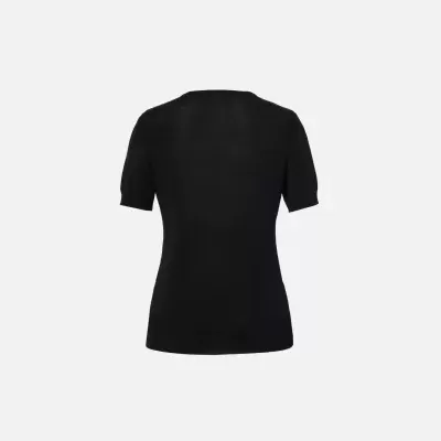 Camisola em malha com detalhe de transparência Scripta