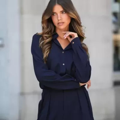 Blusa com botões dourados Spaccio