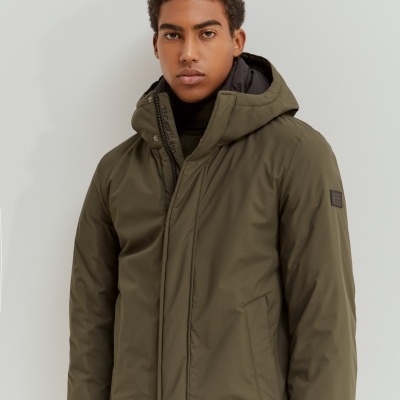 Parka acolchoada com capuz Lion of Porches