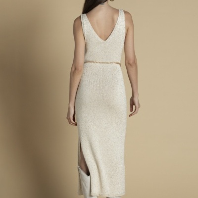 Vestido midi de malha Sahoco