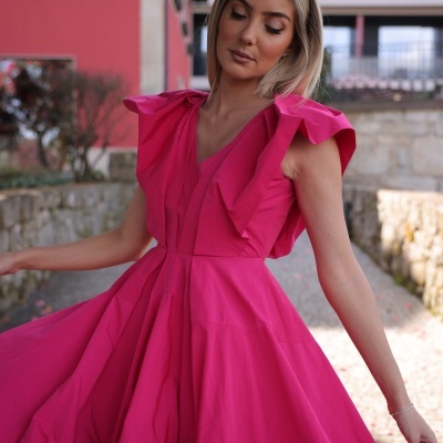 Vestido abaloado Swallow