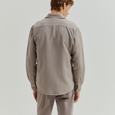 Camisa slim fit de algodão Lion of Porches