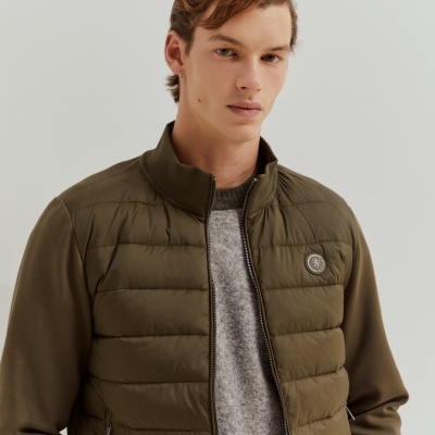 Casaco em tecido técnico com frente acolchoada Lion of Porches