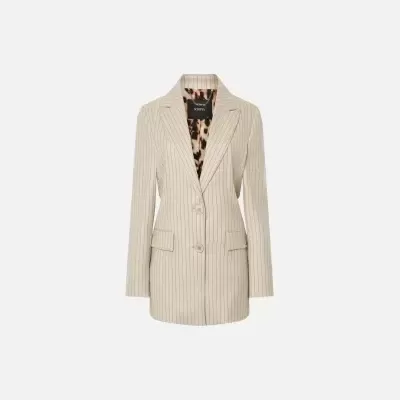 Blazer em tecido às riscas Scripta