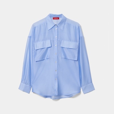 Camisa fluida com liocel Lion of Porches