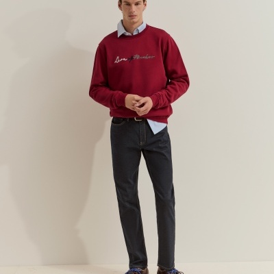 Sweater de algodão com logotipo Lion of Porches