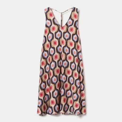 Vestido de manga cava com estampado Lion of Porches