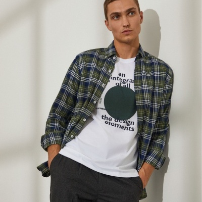 Camisa Slim Fit Lion of Porches