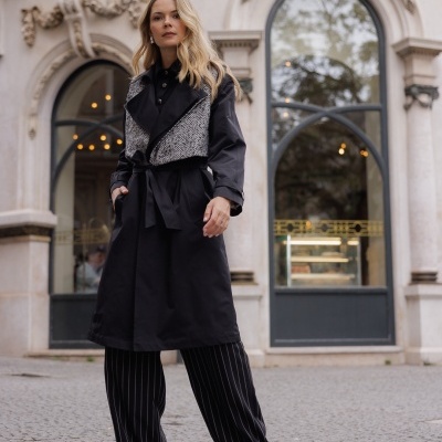 Gabardine comprida Swallow