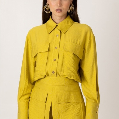 Shorts plissados SAHOCO