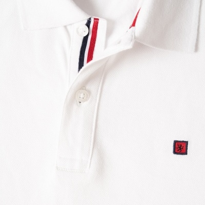 Polo piqué slim fit em algodão Lion of Porches