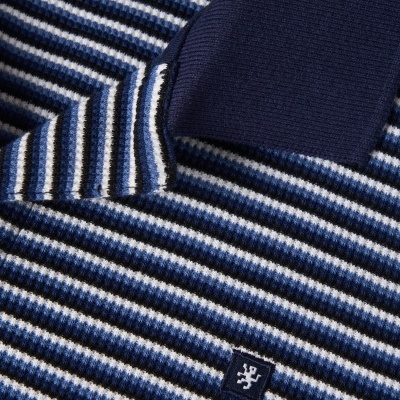 Polo de manga curta às riscas Lion of Porches