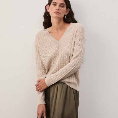 Camisola malha entrançada Decenio