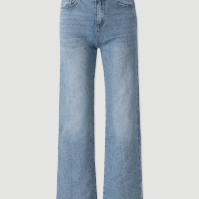 Straight Jeans em algodão de cintura média Ferrache