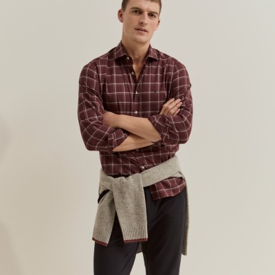 Camisa xadrez slim fit Lion of Porches