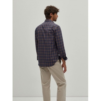 Camisa regular fit com padrão xadrez Decenio