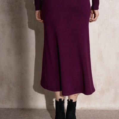 Saia de malha com risca SMF