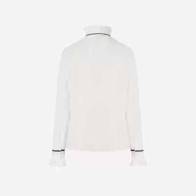 Blusa com mini folho na gola Scripta