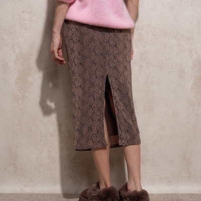 Saia midi brilhante SMF