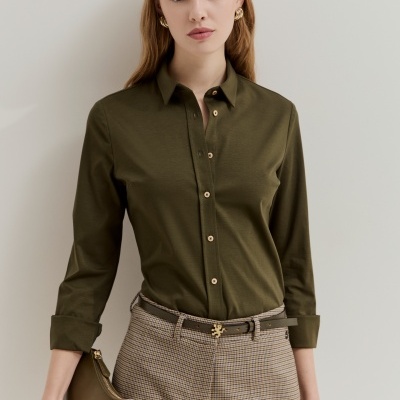 Camisa de malha de algodão Lion of Porches