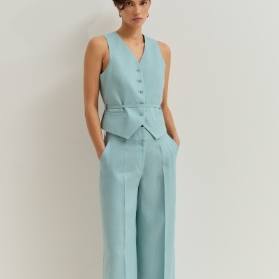 Colete em linho Lion of Porches