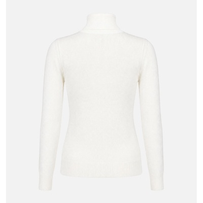 Camisola de malha básica de gola alta com logo Scripta