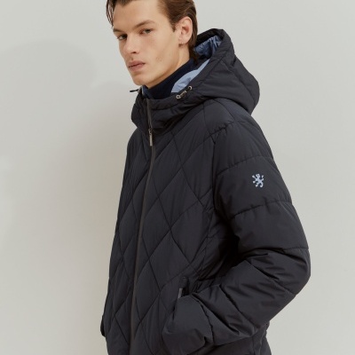 Blusão acolchoado com capuz Lion of Porches