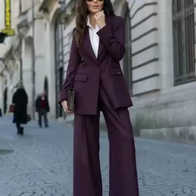 Blazer em tecido às riscas Scripta