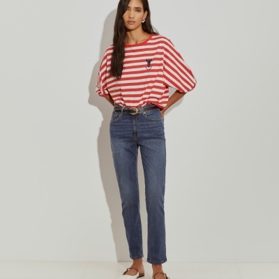 Calças denim regular fit Lion of Porches