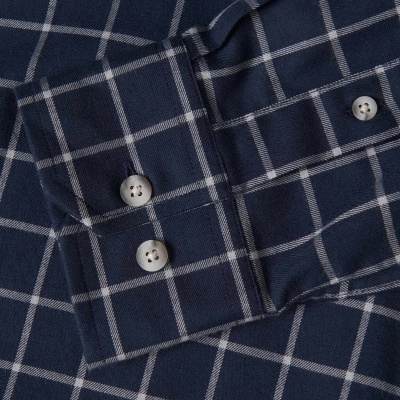 Camisa xadrez slim fit em algodão Lion of Porches