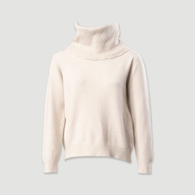 Camisola de malha com gola alta estruturada Ferrache