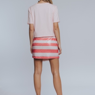 MINI SAIA LANTEJOULAS SAHOCO