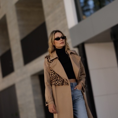 Gabardine comprida Swallow