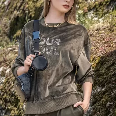 SWEAT VELUDO FOURSOUL