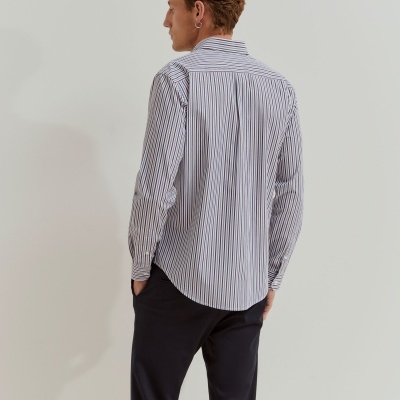 Camisa regular fit às riscas Lion Of Porches