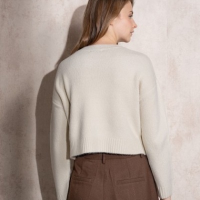 Camisola de malha com decote redondo SMF