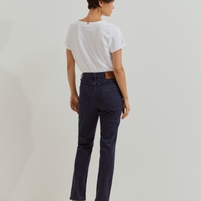 Calças denim perna reta Lion of Porches