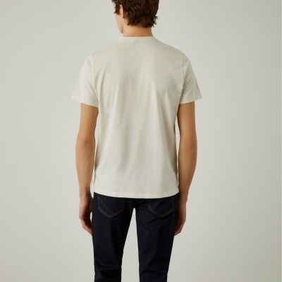 T-shirt de algodão com logotipo no peito Lion of Porches