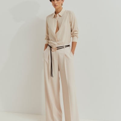 Camisa com bordado inglês Lion of Porches