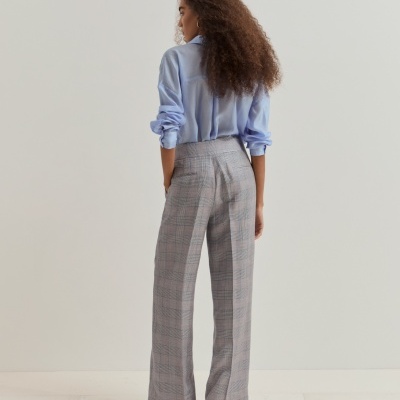 Calças chino xadrez Lion of Porches