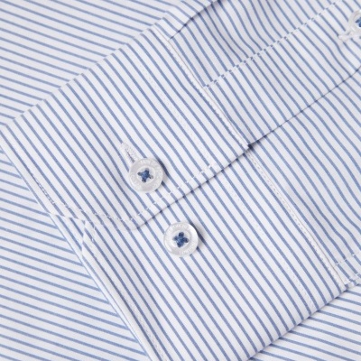 Camisa slim fit de algodão às riscas Lion of Porches
