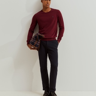 Camisola básica em algodão e caxemira Lion of Porches