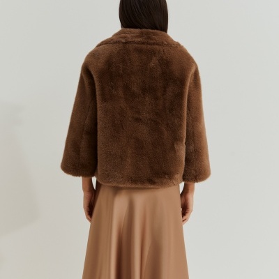 Casaco de pelo com mangas raglan Lion of Porches