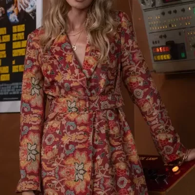 VESTIDO BLAZER EM BOMBAZINA FOURSOUL