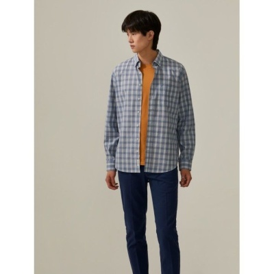 Camisa slim fit xadrez Decenio